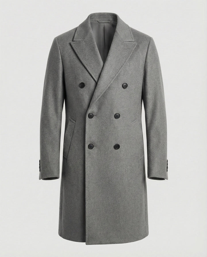 Manteau en laine classique chaud pour hommes