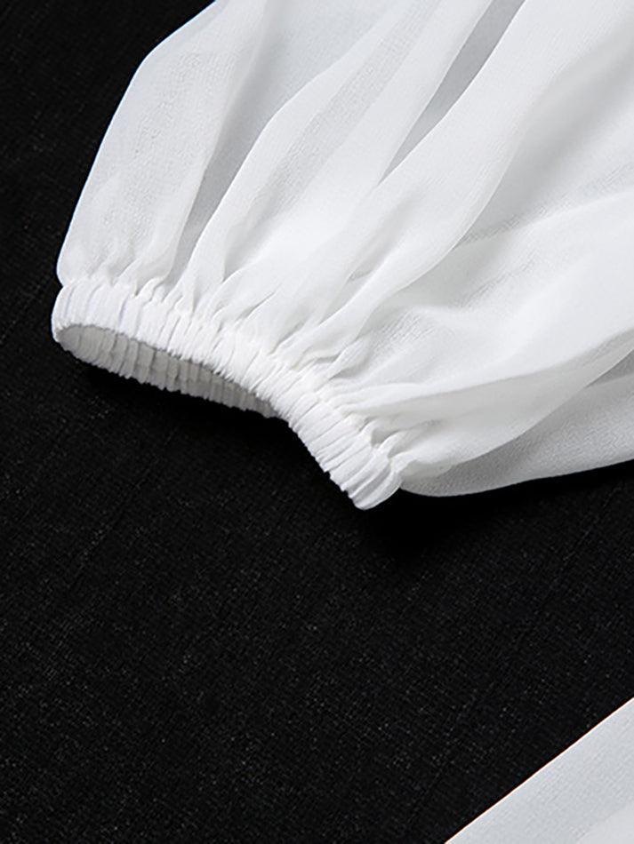 Levoire | Robe Mini Corset À Manches Bouffantes
