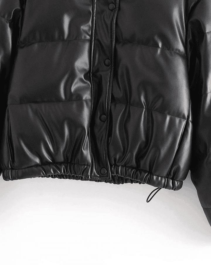 Levoire | Veste Doudoune En Cuir Pu