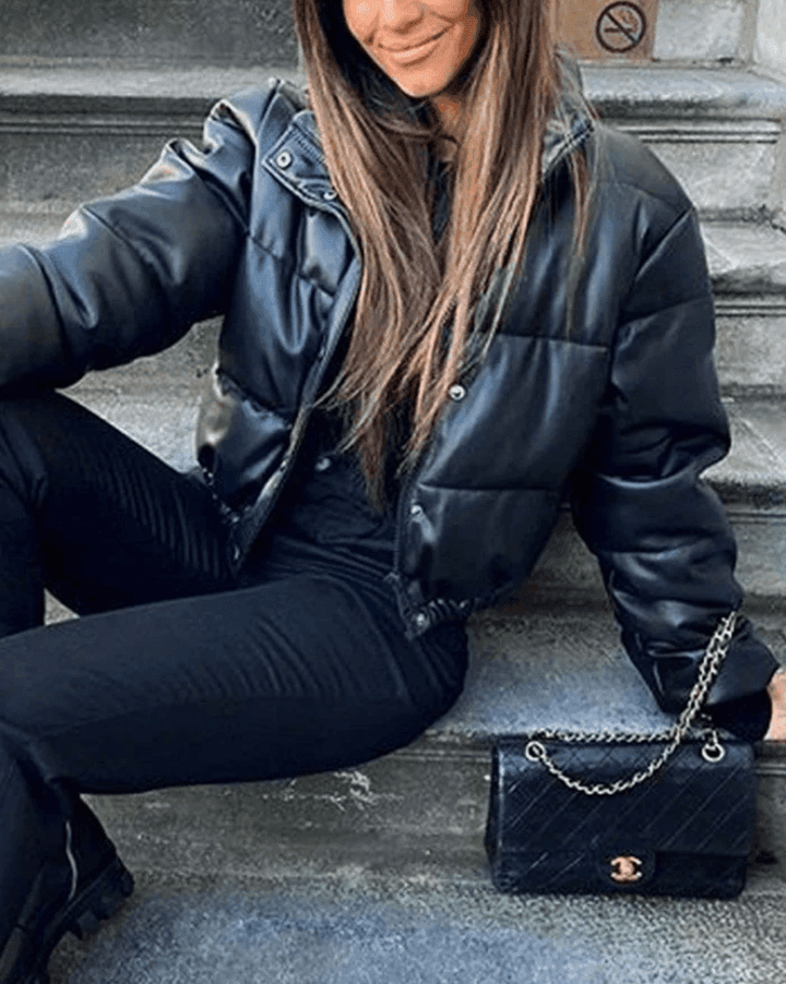 Levoire | Veste Doudoune En Cuir Pu