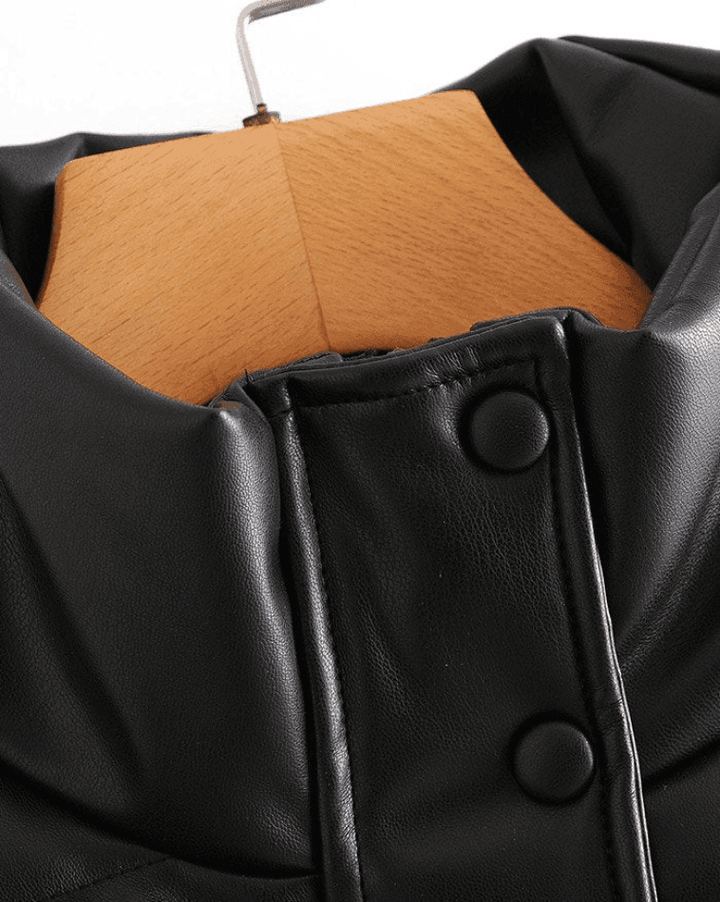 Levoire | Veste Doudoune En Cuir Pu