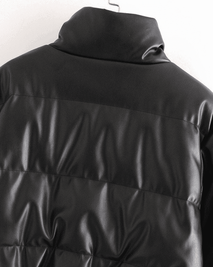 Levoire | Veste Doudoune En Cuir Pu