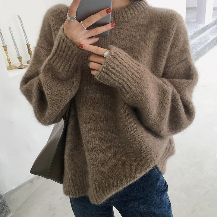 Levoire | Pull À Manches Longues À La Mode Braun Une taille