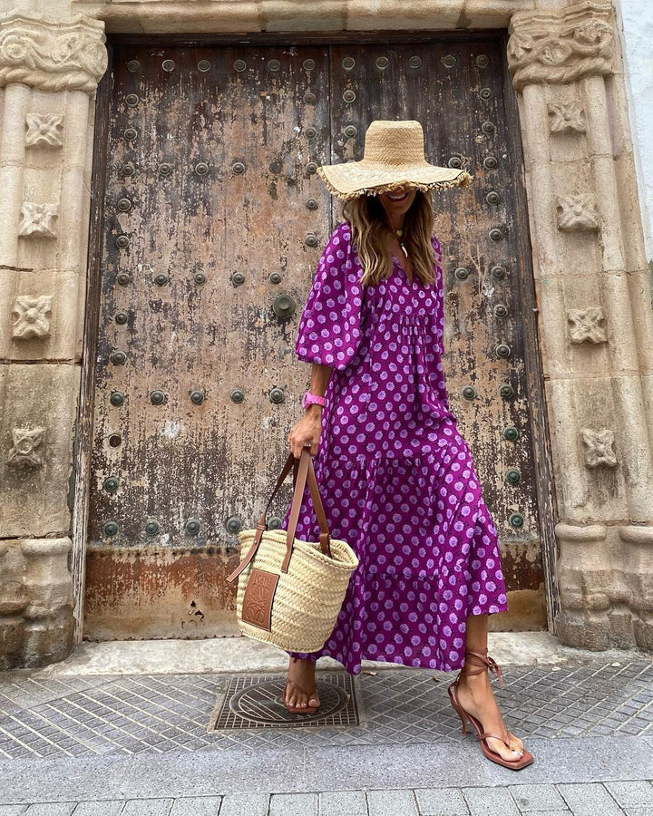 Levoire | Robe D'Été Florale À La Mode Lilas