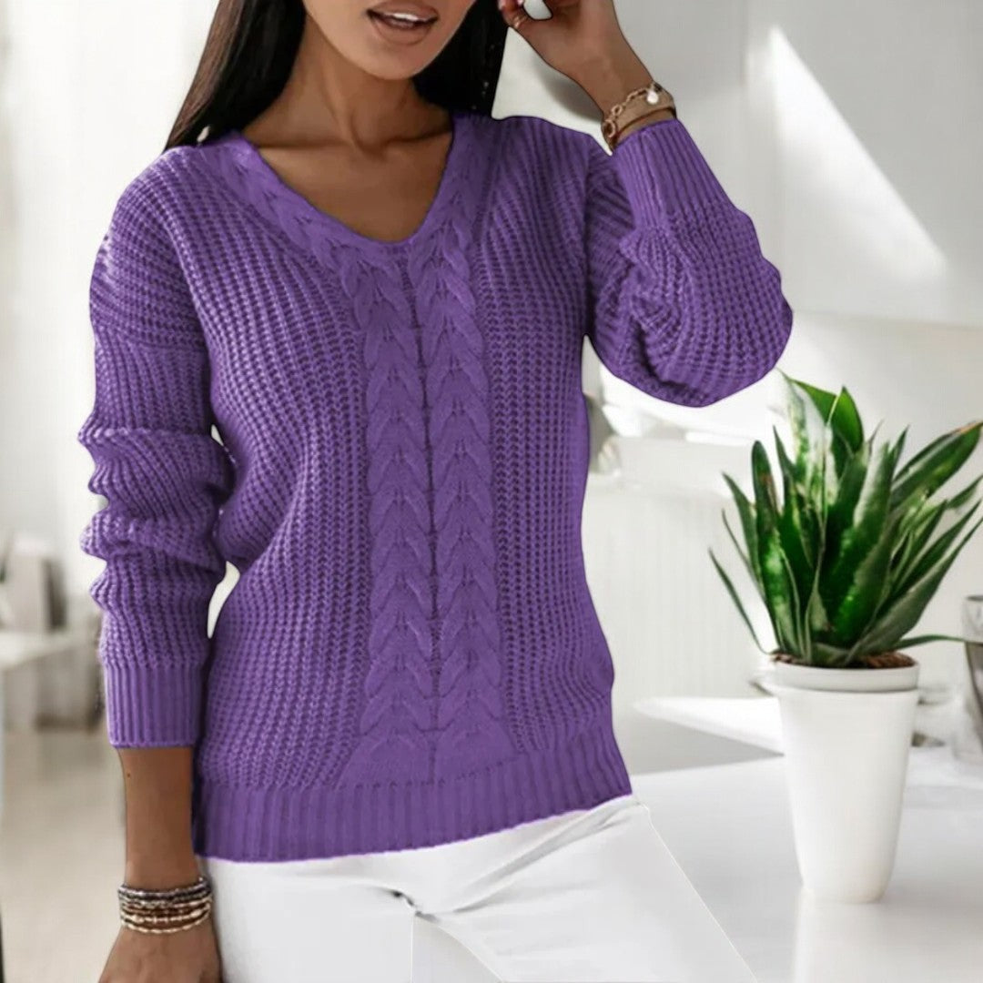 Levoire | Pull Classique En Jersey Lilas
