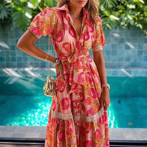 Levoire | Robe fleurie stylée pour femme - Multicolore