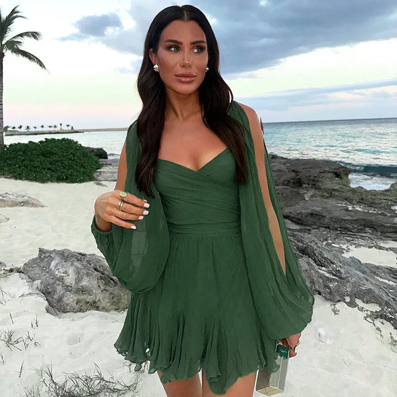 Levoire | Robe Léopard Stylée Pour Un Look Sauvage Vert