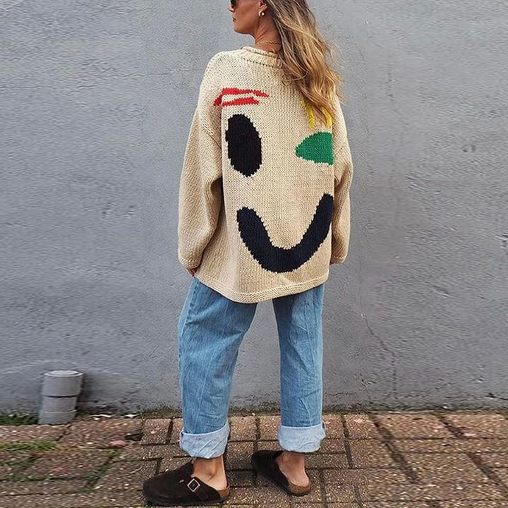 Levoire | Confortable Pull Boho D'Automne Khaki