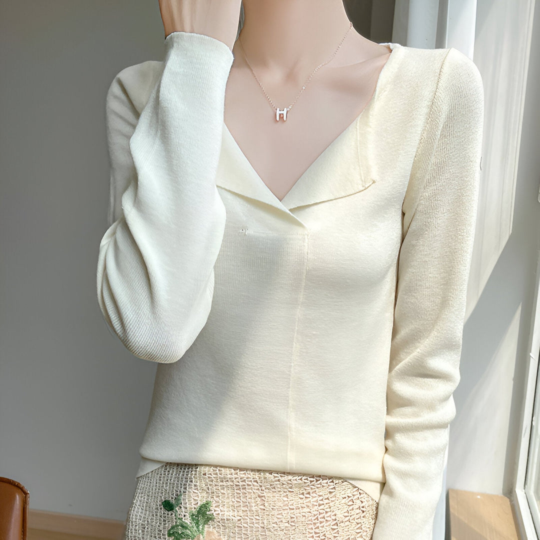 Levoire | Pull Léger Col Roulé Douceur Cachemire Beige