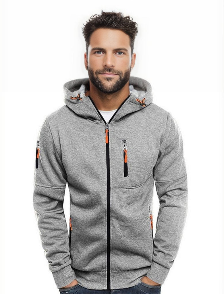 Levoire | Sweat-Shirt Sportif Pour Hommes Avec Capuche Gris clair