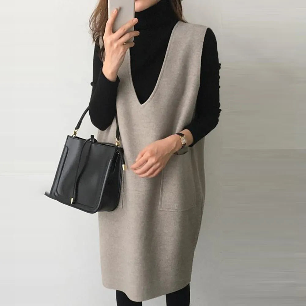Levoire | Robe Épaisse Élégante Sans Manches 3XL
