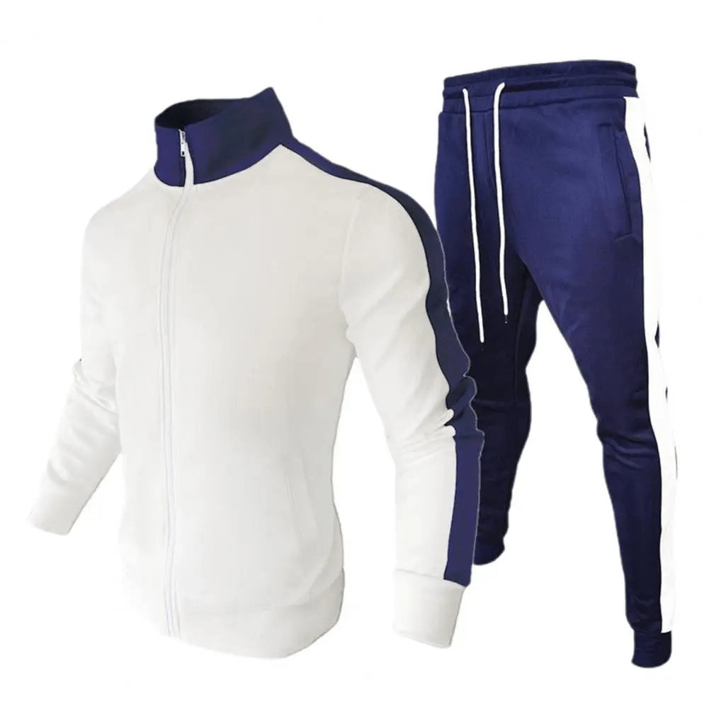 Levoire | Survêtement tendance pour hommes à l'apparence moderne Blanc - Bleu