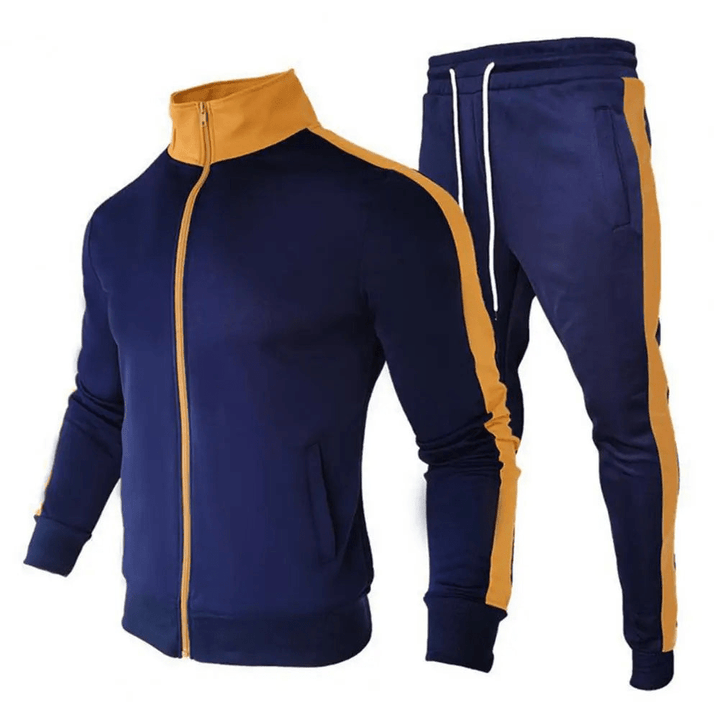 Levoire | Survêtement tendance pour hommes à l'apparence moderne Bleu - Jaune