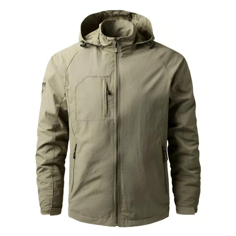 Levoire | Veste Imperméable Coupe-Vent Homme Khaki