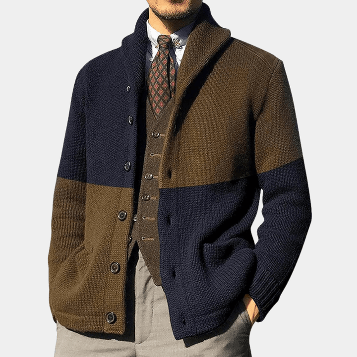 Levoire | Gilet Tendance Décontracté Homme Bleu marine