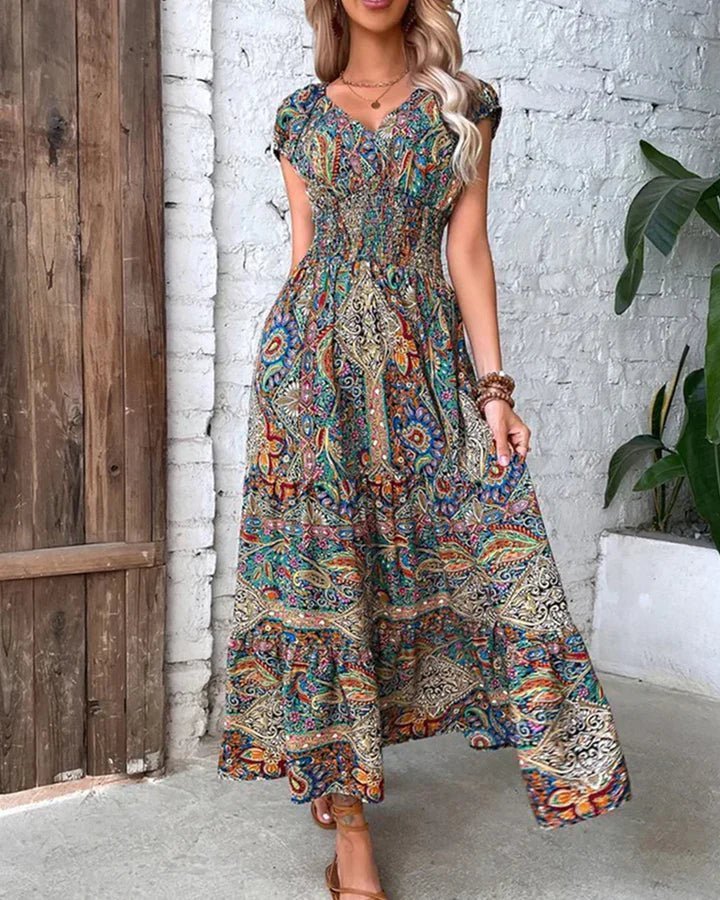 Levoire | Robe élégante à imprimé vintage