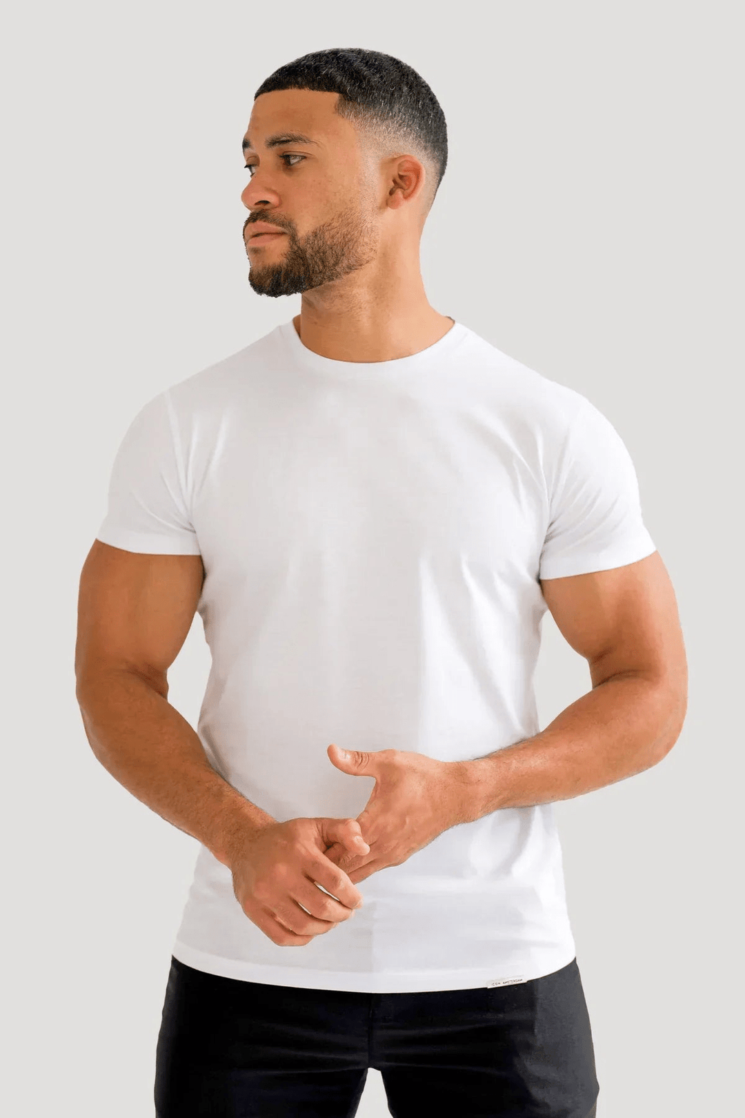Levoire | Muscle Fit Chemise pour hommes Confort ultime Blanc