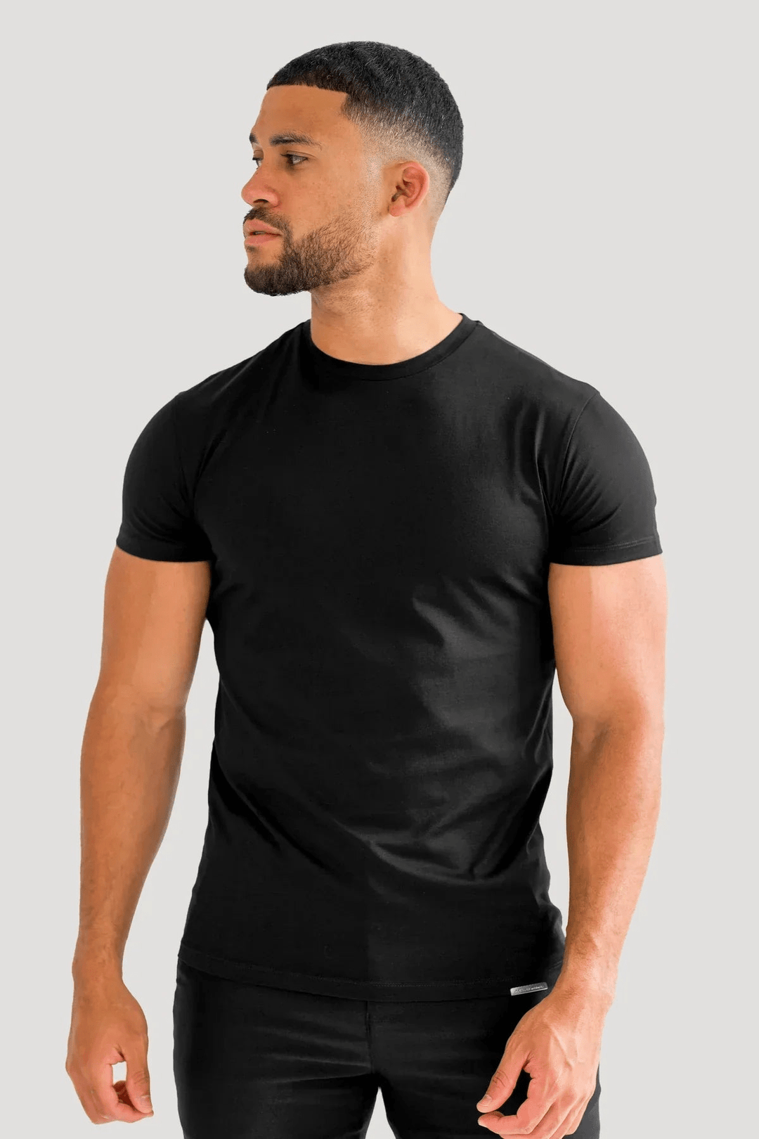 Levoire | Muscle Fit Chemise pour hommes Confort ultime Noir