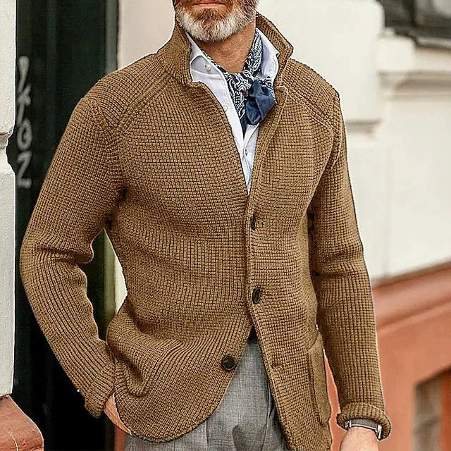 Levoire | Classique cardigan Couleur café