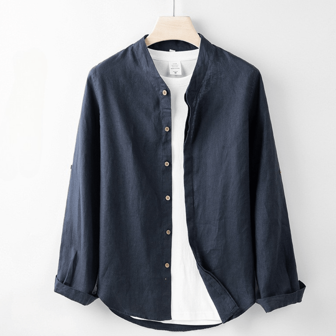 Levoire | Chemise En Lin Légère Pour Les Chaudes Journées D'Été Bleu profond