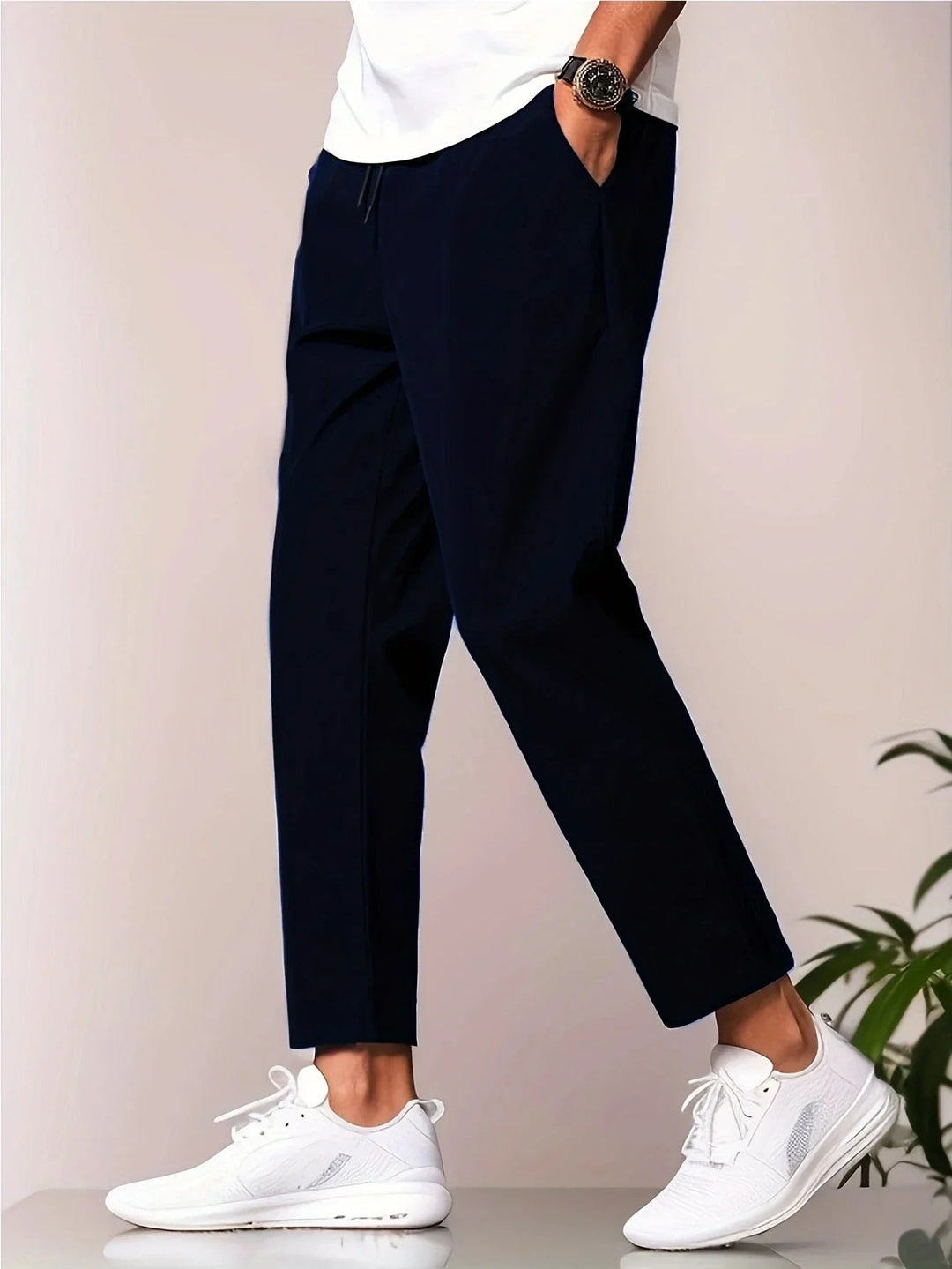 Levoire | Pantalon Décontracté Pour Homme Bleu foncé