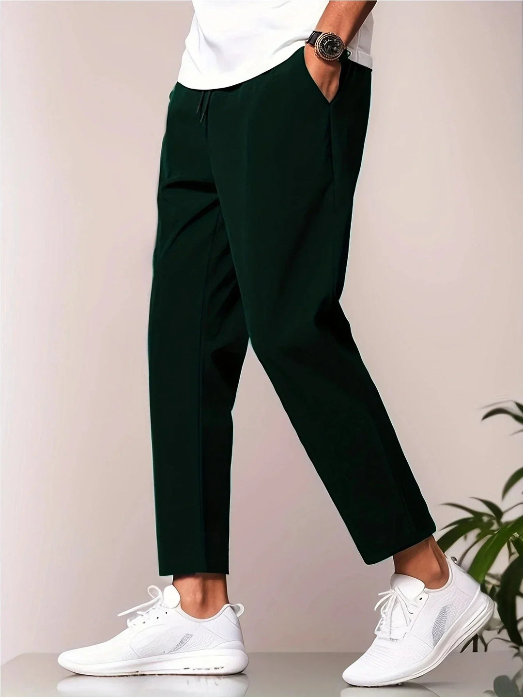 Levoire | Pantalon Décontracté Pour Homme Vert foncé