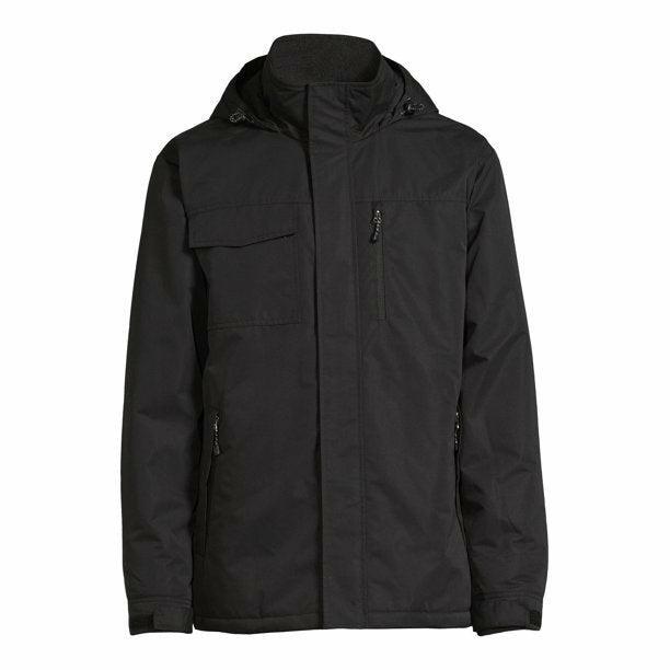 Levoire | Veste À Capuche Noire Mi-Épaisse Pour Hommes 2XL Noir