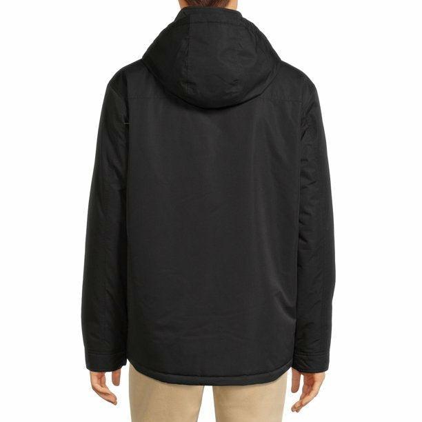 Levoire | Veste À Capuche Noire Mi-Épaisse Pour Hommes