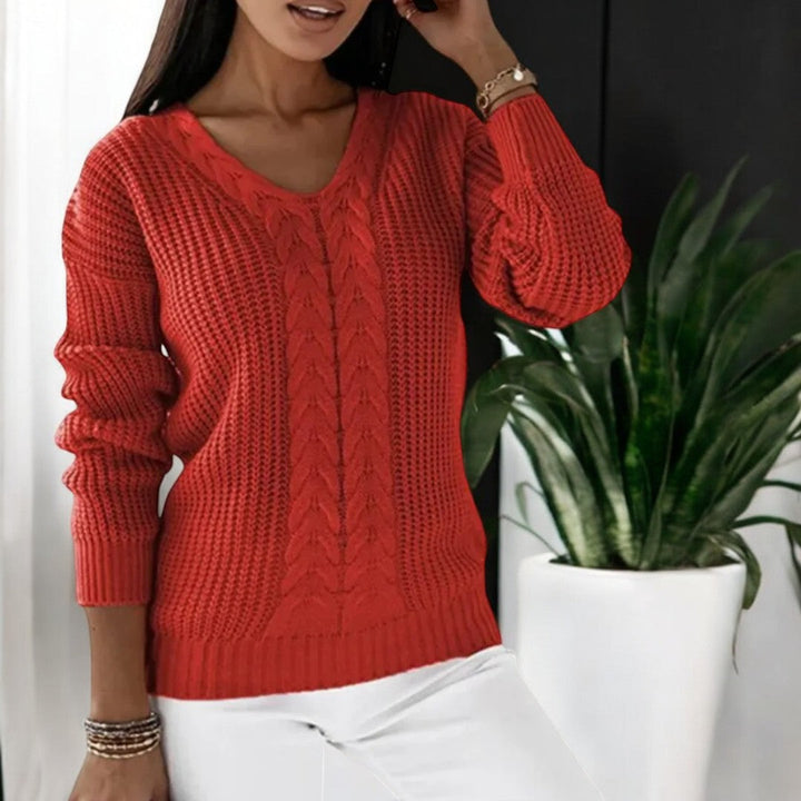Levoire | Pull Classique En Jersey Rot