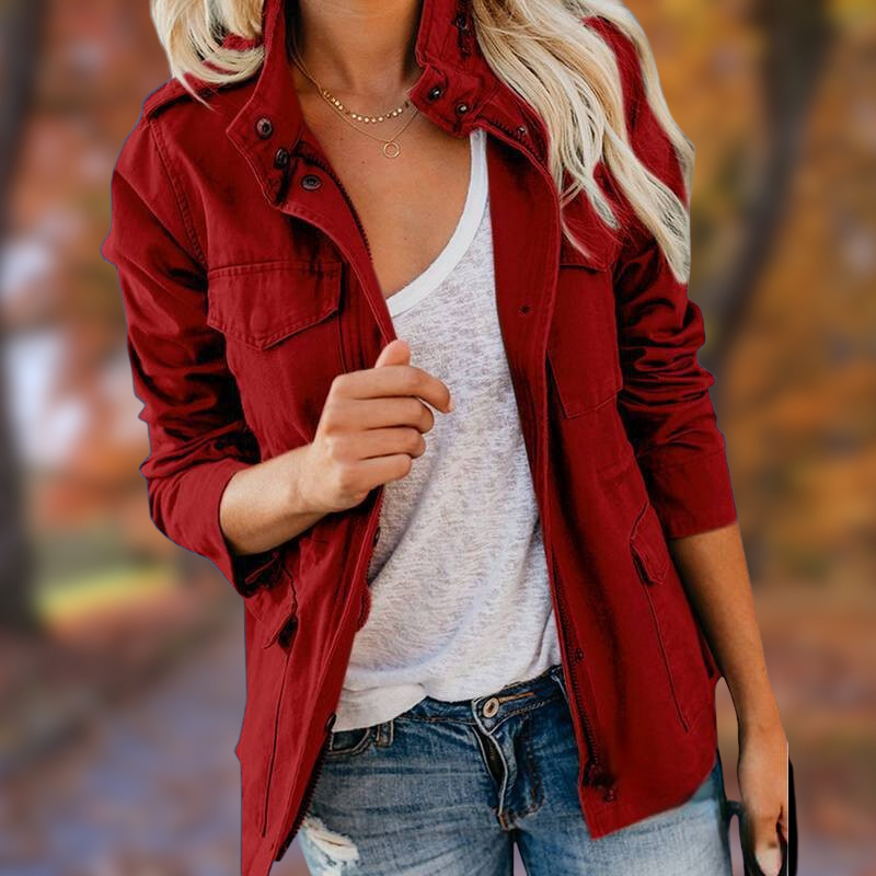 Levoire | Veste Multi Poches Tendance Rot