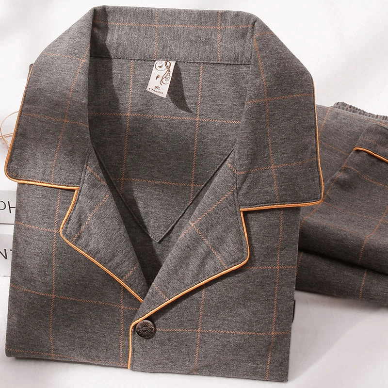 Levoire | Pyjama pour hommes en coton Ensemble Vêtements de détente Respirant