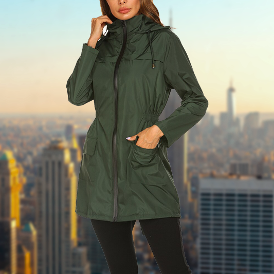 Levoire | Veste De Pluie Légère Pour Femmes Vert foncé