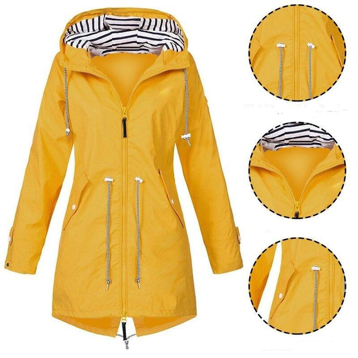 Levoire | Manteau De Pluie Plus Long Avec Capuche