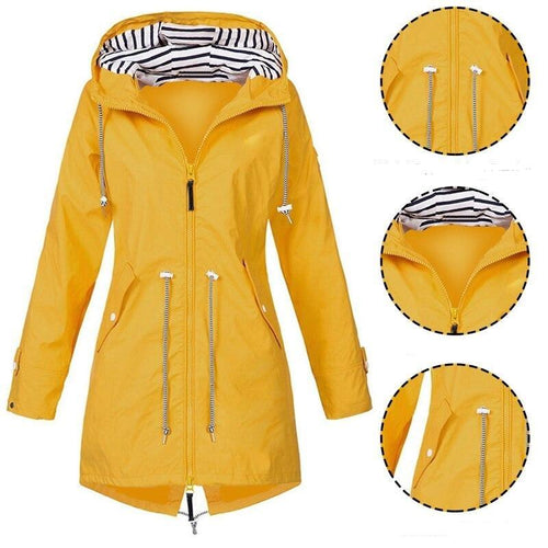 Levoire | Manteau De Pluie Plus Long Avec Capuche