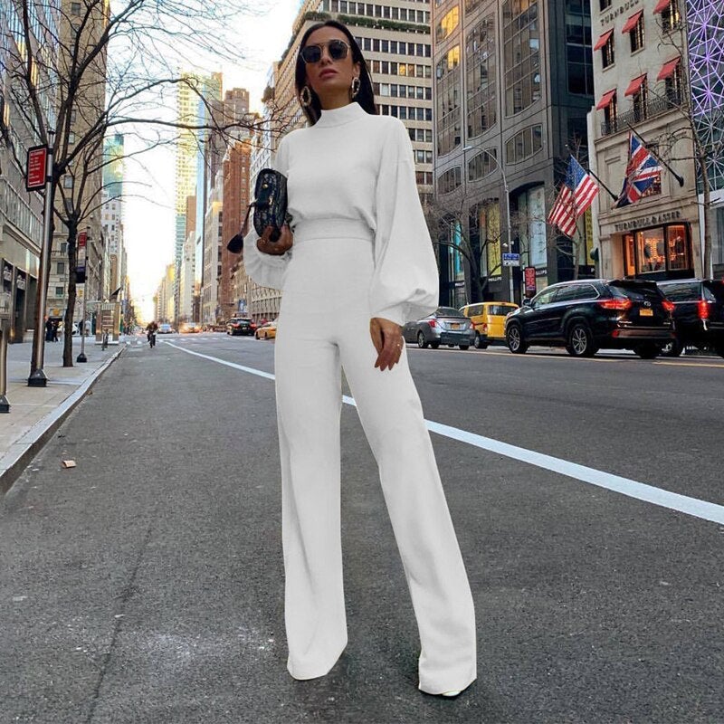 Levoire | Combinaison Sans Manches Col Haut Slim Fit Pour Femmes Blanc