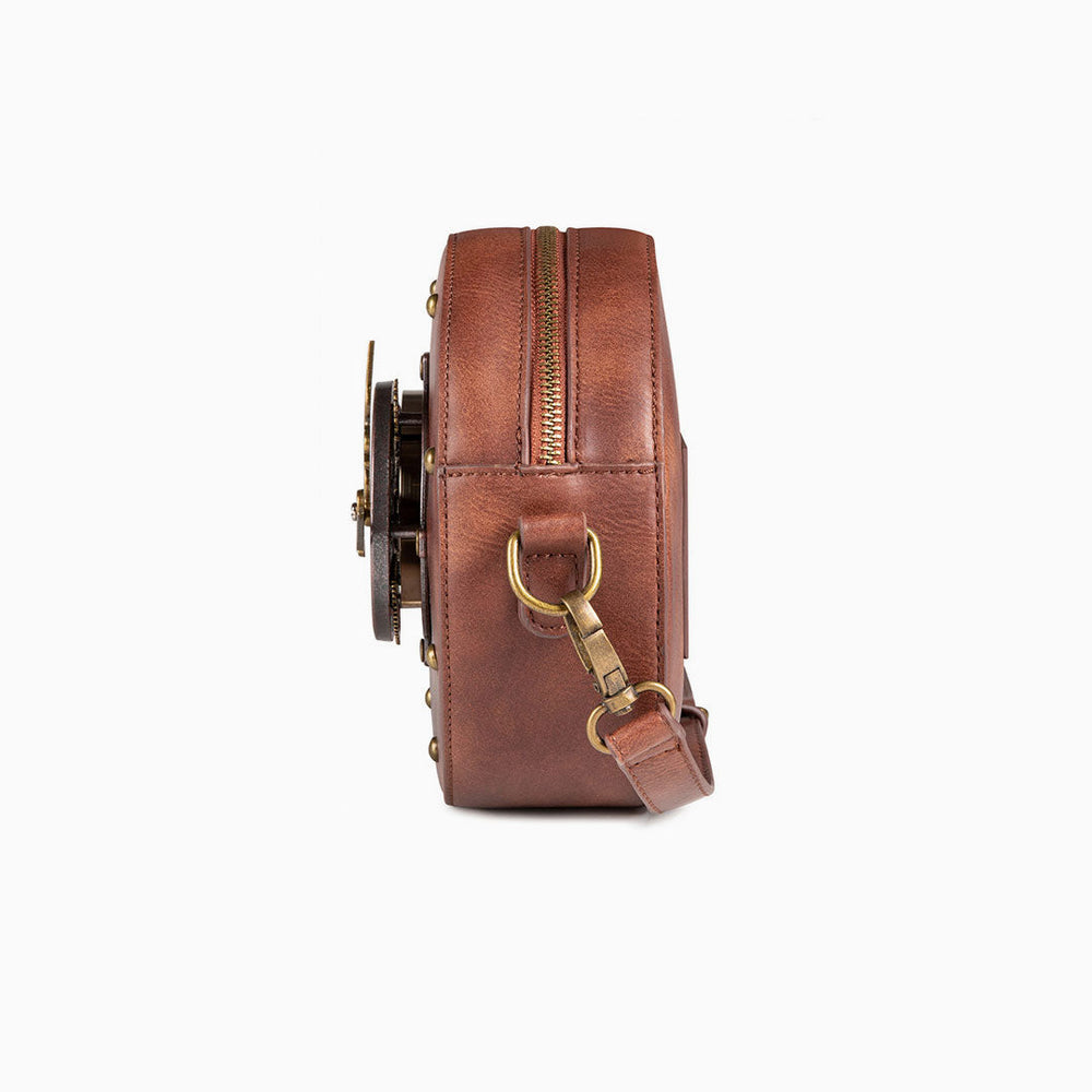 Levoire | Temps De Vol Retour Zip Haut Montre Appliqué Sac Bandoulière Ronde