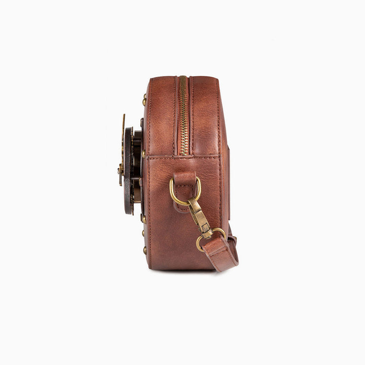 Levoire | Temps De Vol Retour Zip Haut Montre Appliqué Sac Bandoulière Ronde