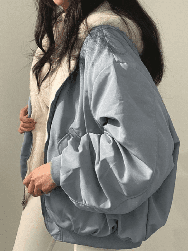 Levoire | Veste À Capuche En Polaire Réversible Grande Taille