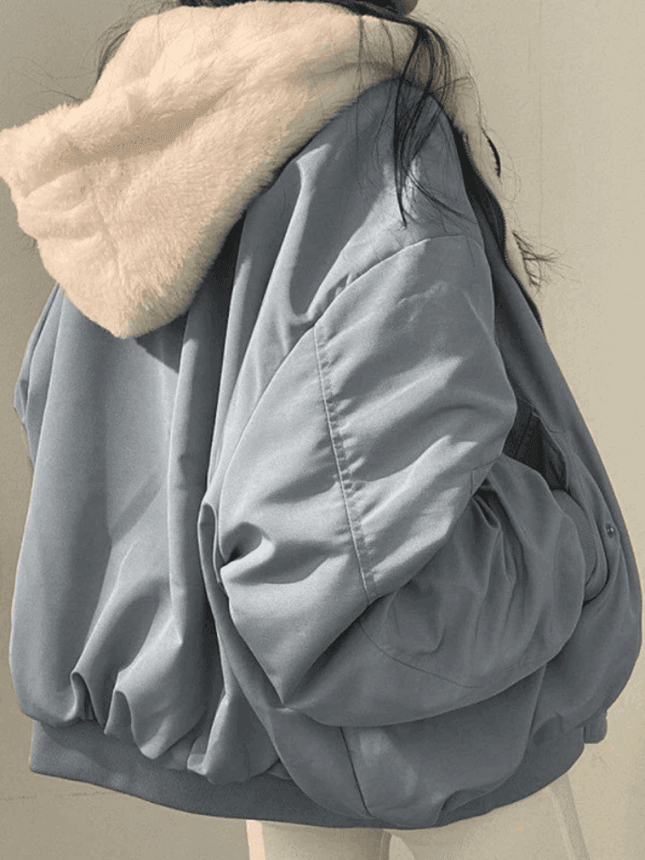 Levoire | Veste À Capuche En Polaire Réversible Grande Taille