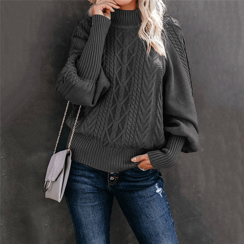 Levoire | Pull Capuche Femme Boutons Confort Tendance Gris foncé