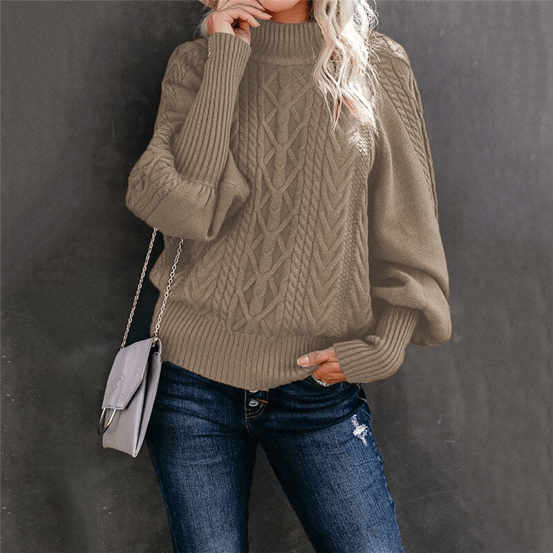 Levoire | Pull Capuche Femme Boutons Confort Tendance Kaki
