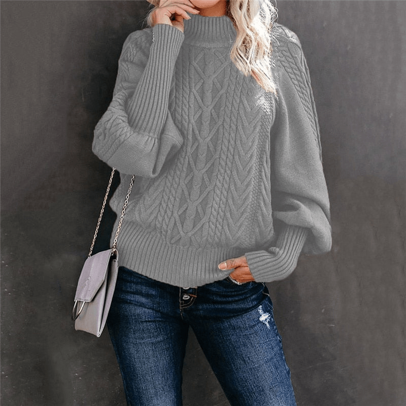 Levoire | Pull Capuche Femme Boutons Confort Tendance Gris clair