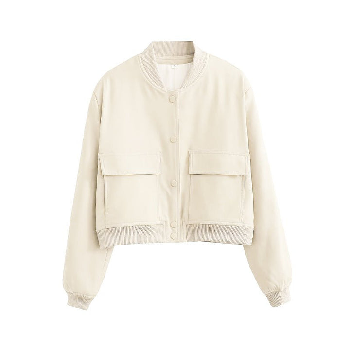 Levoire | Veste Bomber À La Mode Au Style Sportif Blanc
