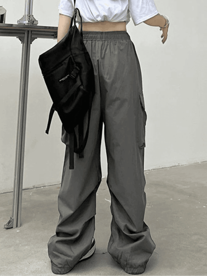 Levoire | Pantalon Cargo Baggy À Poches Froncées