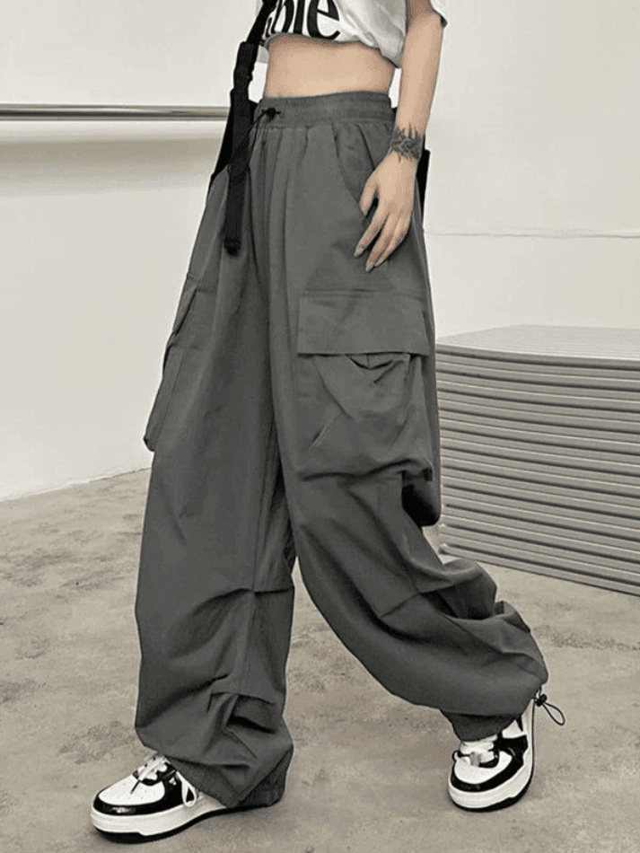 Levoire | Pantalon Cargo Baggy À Poches Froncées