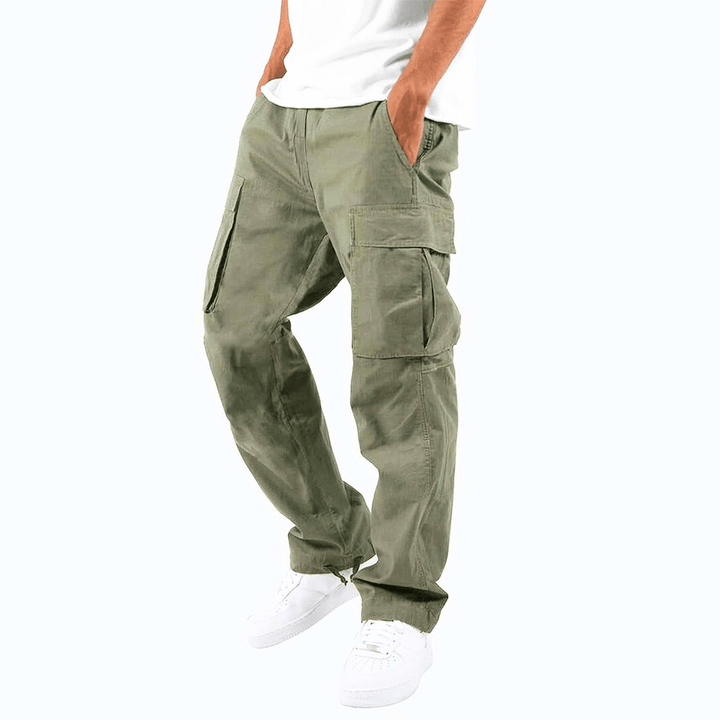 Levoire | Pantalon cargo homme design multi poches confort ajusté & tendance Vert