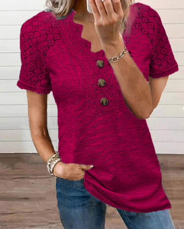 Levoire | Blouse Nouée À Manches Courtes Pour Femmes