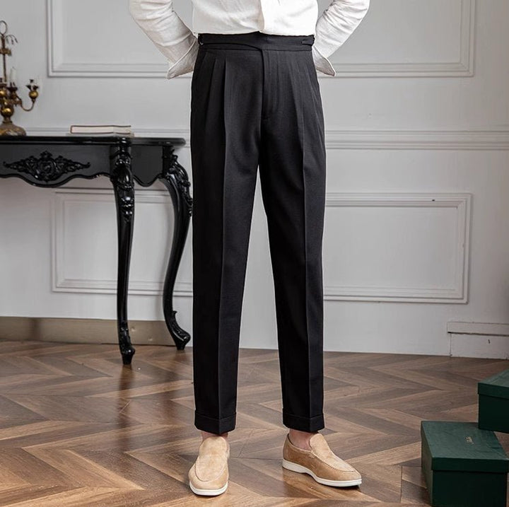 Levoire | Pantalon Classique À Coupe Droite Noir