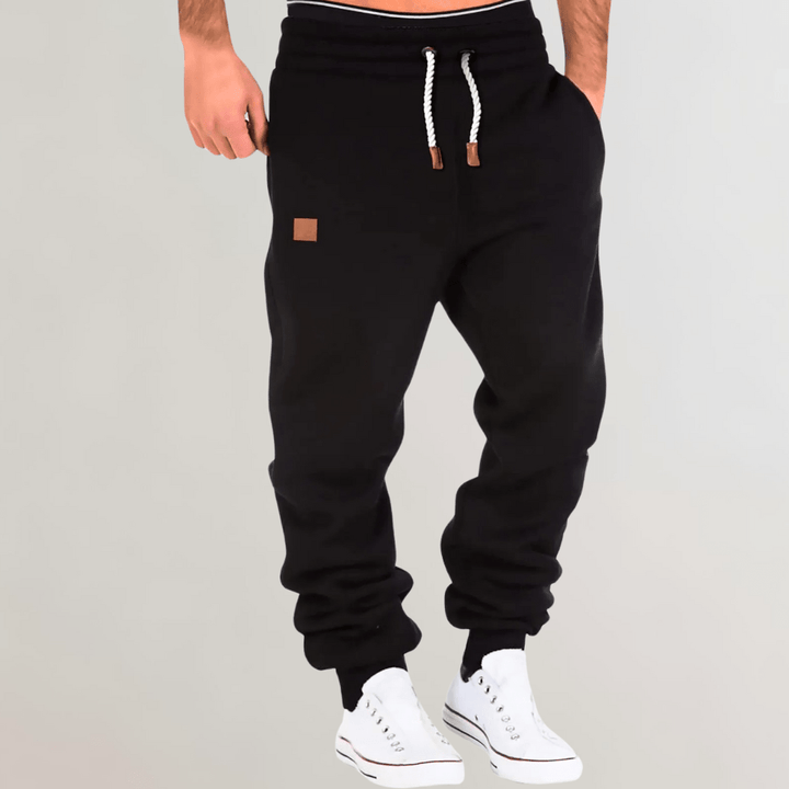 Levoire | Pantalon de jogging hommes confortable & coupe parfaite Noir