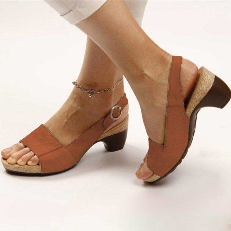 Levoire | Sandales Confortables Et Élégantes Avec Talon Braun